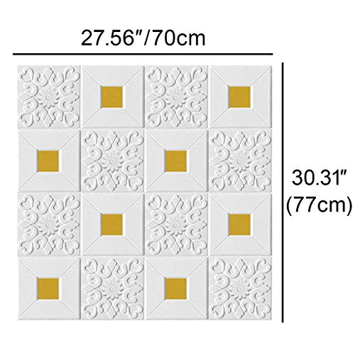 jweemax 10 бр. Мозайка Стикер на Стената, Водоустойчив Самозалепващи Свалящ Стикер на Задния Панел на 3D Художествени Стенни Панели за Вътрешно Декора на Стените