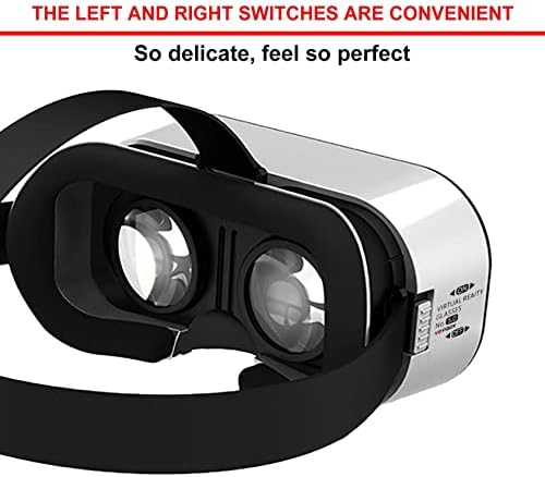 Очила за виртуална реалност 3D VR за мобилни телефони с предпазни очила Подходящи за филми с дистанционно управление, на сцената на 3D и Imax/широк зрителен ъгъл 110 °, Под