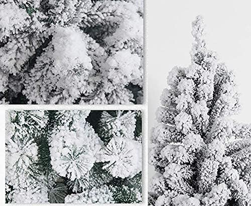 Haieshop Коледно дърво, Изкуствено украса за Коледната елха Коледна елха, Смърч с борови игли Flocked Snow 830 (Цвят: зелен; Размер: