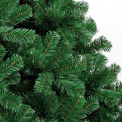 Изкуствена Коледна елха DULPLAY High Premium, Метална Поставка от Смърч, Навесная Дългогодишна Неосвещенная Коледно Дърво за Празнична украса -Зелен 9,8 фута (300 см)
