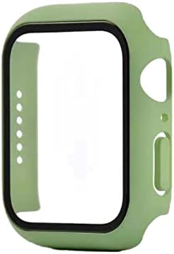 Калъф е съвместим с Apple Watch Series 8 Series 7 45 мм 41 мм Броня с пълно покритие, ултра тънък Твърд Защитен калъф за iWatch Series 8 Series 7 с фолио от закалено стъкло, Броня за жени и мъже