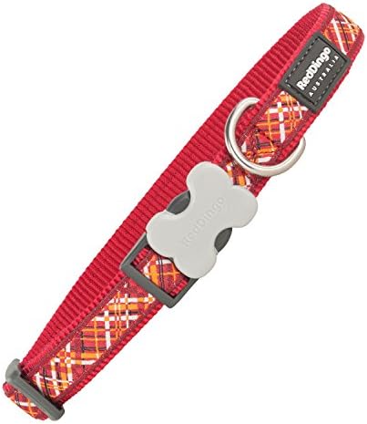 Нашийник за кучета Red Dingo DC-FN-LG-15 Flanno, Малка-Средна, Лаймово-зелена