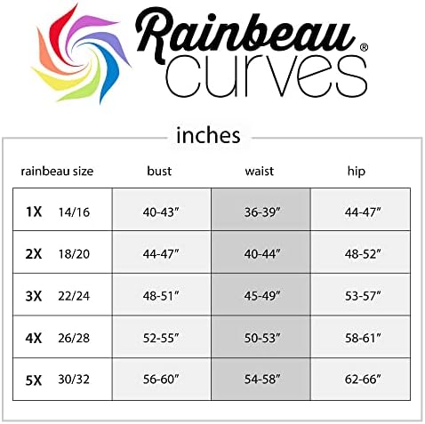 Rainbeau Curves Женски Компрессионный под наем Basix Голям размер Кратък