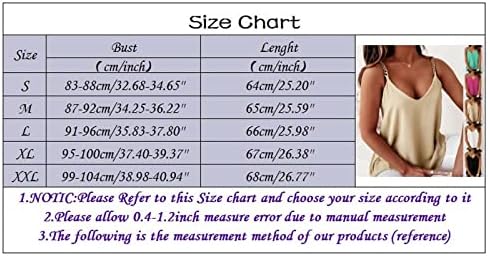 Дамска Риза с Елегантна Верижка На спагети презрамки Бретельки Тениски Летни Ежедневните Свободни Пуловери С V Образно деколте Жилетка Без Ръкави