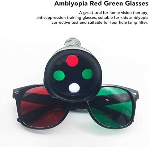 Спортни Очила за Сближаване на точка на Фокусиране, С Клипсой На Червено-Зелени Очила за Деца и Възрастни, от Ляво на Зелени Дясно