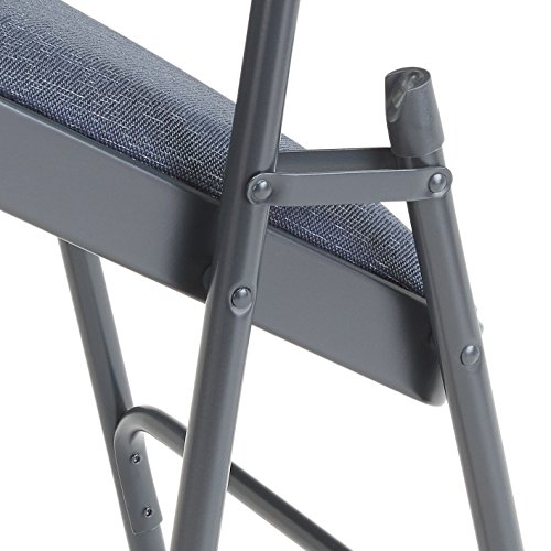 Сгъваем стол за сядане на публиката National 2300 Серия със стоманена рамка, обитым висококачествена кърпа, Седалка и облегалка