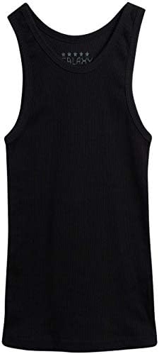 Galaxy by Harvic Basic Pack 4 – Памучен тениска-Безрукавка от памук в рубчик за момчета без етикет (S-XL)