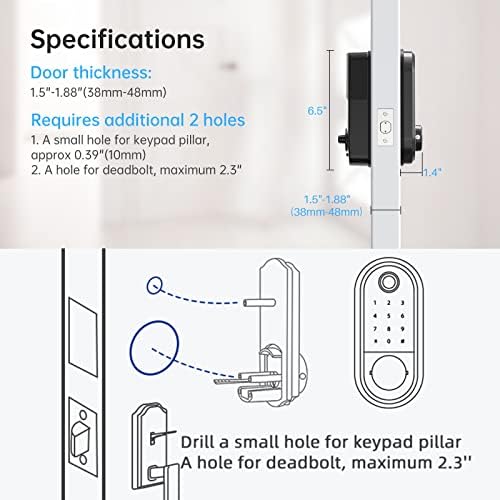 Интелигентна Система за Заключване на вратите, SMONET Автоматично Заключване на вратите с Засовом за входната врата без ключ, Електронна Bluetooth Клавиатура с Отпечатъц?