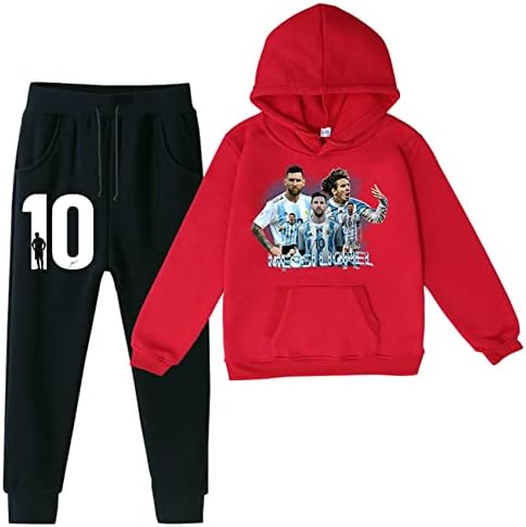 Zapion Kids / Свитшоты с пуловером Messi - Спортен Костюм, Ежедневни блузи и Панталони, Комплект дрехи за момчета (2-16 години)