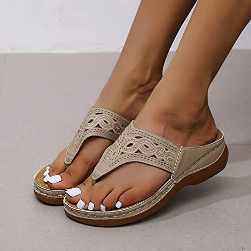 Sandalias para Mujer Elegantes, Дамски Ортопедични Чехли, Сандали с Поддръжка на свода Подошвенного фасциита, Сандали за Плоскостопия