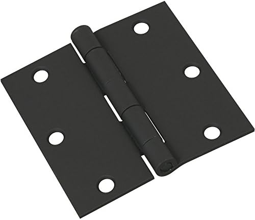 Врата на панта National Hardware N241-190 V512 черен цвят, 3-1/2 инча