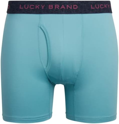 Мъжко бельо Lucky Brand - Супер Меки Ежедневни Ластични Гащи-боксерки (6 опаковки)