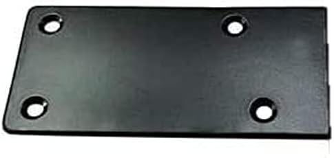 Носи етикет за услугата контур Adonai Hardware 4,8 инча Hadoram от Старинния желязо Правоъгълна форма за тежки условия на експлоатация (2, с черно прахово покритие)