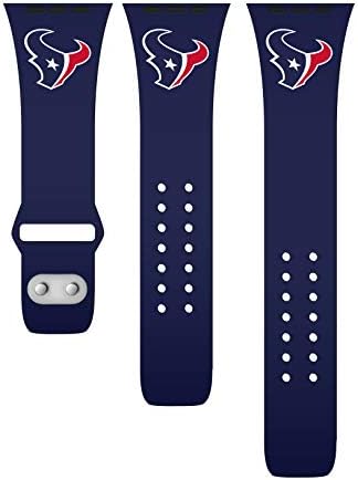 Силиконов ремък за спортни часа Game Time Houston Texans Съвместим с Apple Watch