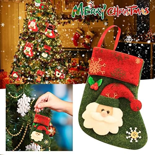 Куки с необичайно украшение Kehome, за да проверите за коледна украса, Коледни Чорапи, Украси за коледната сцена, Коледни Мини-чорапи,