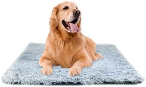 Легла за кучета Pawnoc, Подложки за кучета за сън, Легла за кучета, която може да се пере на машина (X-Large, светло сиво)
