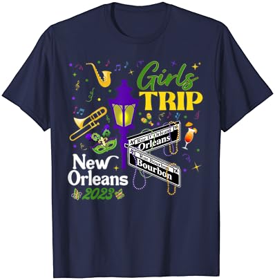 Тениска New Orleans Нола Trip 2023 Girls Birthday Моминско за Рожден Ден за момичета