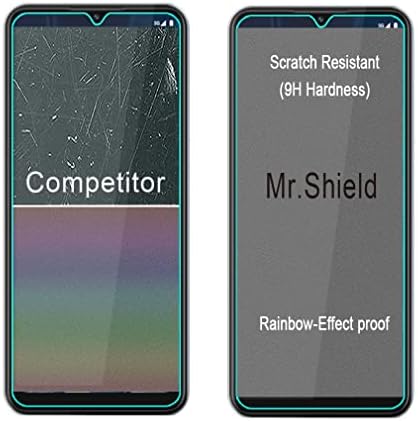 Mr.Щит [3 опаковки], Предназначени за Boost Mobile Celero 5G [Закалено стъкло] [Японското стъкло твърдост 9H] Защитно фолио за екрана с доживотна заместител