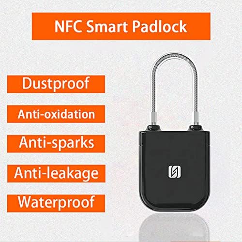 Окачени заключване KENRONE Smart NFC, Смарт Заключване, Съвместими с приложението Smart, захранване с обратна връзка NFC Мобилен