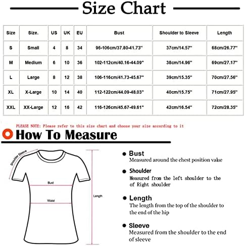 Летни Ленени Блузи за Жени, Памучен Туника с Къс Ръкав, Тениски, Модерен Принт Семки, Тениски Свободно Намаляване С Кръгло деколте, Блузи