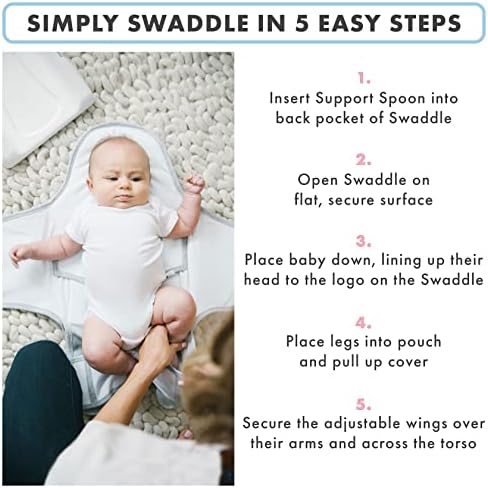 Пеленальное одеяло Kepi Baby Support за новородени и бебета, върху патентовано и безопасно (за поддръжка на главата, врата и гръбначния стълб, одобрен за здравето на бедрат