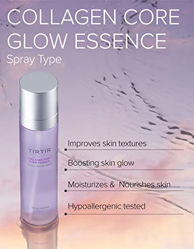 TIRTIR Collagen Основната Glow Essence - Хидратиращ серум-спрей за лице с ефект на сияние, придающая Твърдост на кожата и лифтинг,