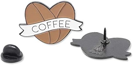 На жени с емайл WizardPins във формата на Сърце от кафе на зърна I Love Coffee