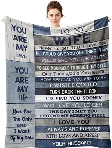 Yamco Подаръци на мъжа от жена му Одеяло - Подаръци за Него, мъжа, 80 x 60 Одеяла - най-Добрите подаръци на Съпруга си за мъже -