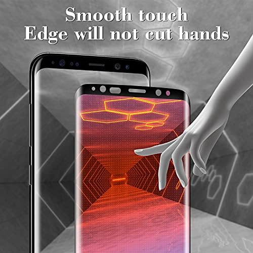 Kesuwen за Samsung Galaxy Note 9, Защитно стъкло, закалено стъкло, [3D Изогнутое] пълен екран покритие, Точкова матрица, Защита от надраскване, Без мехурчета (черен)