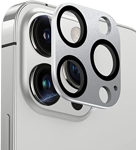 TommyBear Съвместим за iPhone 14 Pro / iPhone 14 Pro Max Защитник на обектива на камерата, Защитно фолио за екрана на камерата от матова сплав, Метал и стъкло, Устойчиво на надраскване