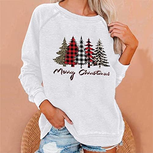 Коледни Пуловери за Жени, Блузи с дълъг ръкав и Лицеви Апом, Обща Униформи, Дамски Коледна Hoody