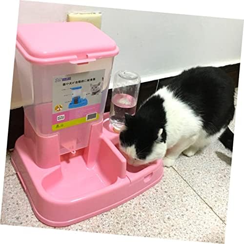Ipetboom Куче-Мини Опаковки Инструмент За двойно Подаване Голямата Вода Автоматично Самоподнос Малка Чаша За Пиене Розово Кученце