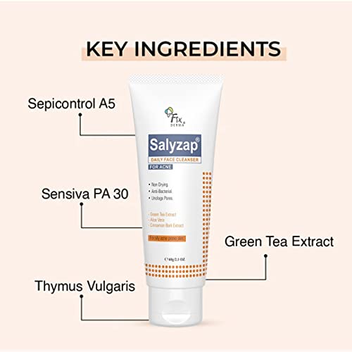 Средство за измиване на лицето със салицилова киселина FIXDERMA 2%, Salyzap Daily Face Cleanser от Акне | Средство за измиване на