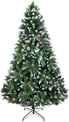 Изкуствена коледна елха WUZEMY Коледна бор с масивни метални крака Е подходящ за вътрешна и външна декорация на партита в дома си