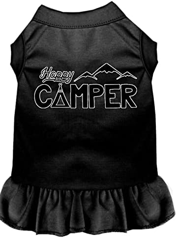 Mirage Pet Products 58-59 BPKSM Рокля За кучета Happy Camper с Трафаретным Принтом, Малко Ярко-Розово