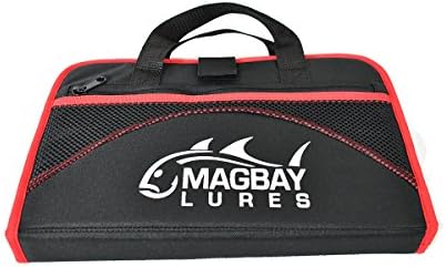 MagBay Lures Custom Red 25 Имат Защитна Чанта за Мормышек, За Съхранение на Мормышек за Тралене (в Червено)