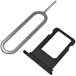 Смяна на притежателя на слота за тавата за SIM-карти EMiEN за iPhone 7 Plus 5,5 Инча + Жак за извличане на тавата за SIM-карти (черен