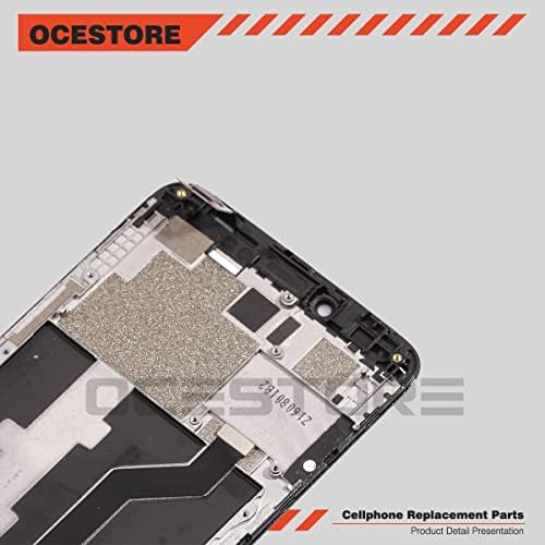 OCESTORE Подмяна на екрана ZMax Pro LCD дисплей с сензорен екран, цифров преобразувател в събирането на рамка, Съвместима с Z T E ZMax Pro Z981 (черен)