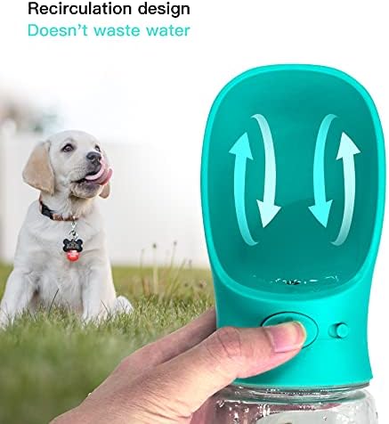 M&MKPET Бутилка за вода за Кучета, Купички за Кучета, Диспенсер за вода за Кучета, Преносими Бутилки за Вода за Котки, Зайчета,