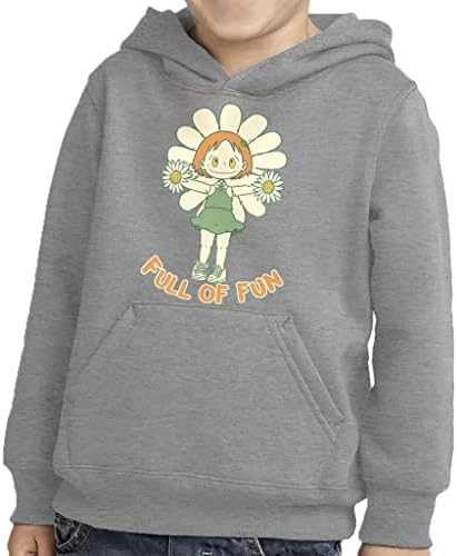 Пълно Забавление Детски Пуловер с качулка - Руното Hoody с Цветя Гъба - Мультяшная Hoody с качулка за деца