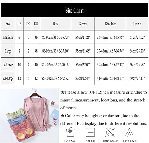 SERYU Модальная Тениска с Чашки на бюста за Жени, през Цялата Силует, Дълъг Ръкав, Обикновена Върхове, Основни Удобни Блузи, Ризи