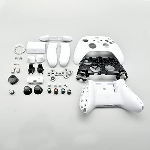 Корпус Калъф-панел с пълни бутоните на контролера на Xbox серия S X Предната и Задната Ръкохватка на навигационния бутон-Бял
