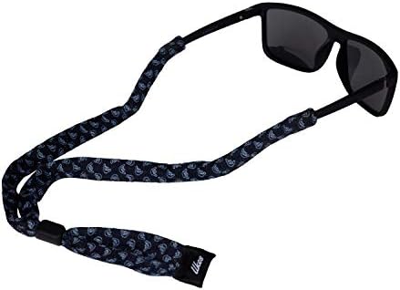 Каишка за слънчеви очила премиум-клас Ukes - Здрава и мека лента за очила, изработени от futon материал - Здраво прилепнала към вашите точки. (Шаки)
