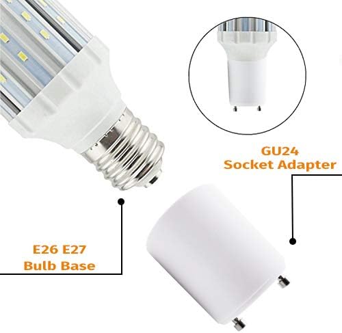 ЯЙЗА! Адаптер за цокъл на лампата GU24 E26 E27 в опаковка от 4 теми, Двухконтактный конектор GU24 за конвертора средна мощност в