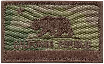 Флаг на щата Калифорния Мультикамерный OCP Армията на САЩ, с Тактически една Кука за Повдигане на Бойния Дух, Нашивка на Шапка