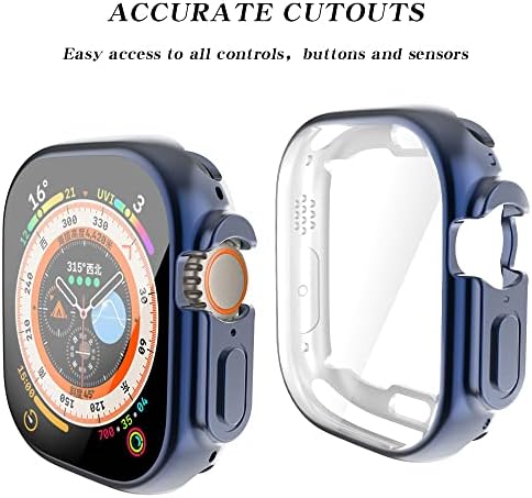 Защитен калъф MAALYA 360 Full Soft Clear за Apple Watch 8Pro/Ultra 49 мм от TPU, защитен калъф-броня iWatch серията Ultra 49 мм