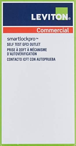Leviton GFWT2-W 20-Амперная Изход SmartlockPro Slim GFCI, устойчив на атмосферни влияния и сух, с led индикатор, 10 броя в опаковка,