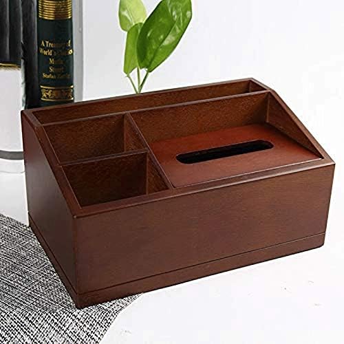 Кутия за Салфетки Powell Oak Wood Boutique Лицето Tissue Box Капак Кутии за Салфетки /Wooden Притежателя /Диспенсер за Хартия