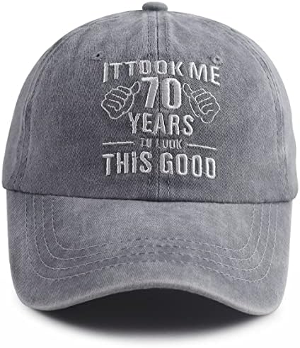 Nxizivmk отне Ми 70 Години, за да Намери Тази Хубава Шапка за Жени и Мъже, Забавен бейзболна шапка с Регулируема Бродерия на 70-ия