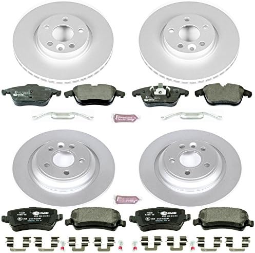 Комплект спирачки Power Stop ESK5611 Отпред и отзад Euro-Stop Volvo